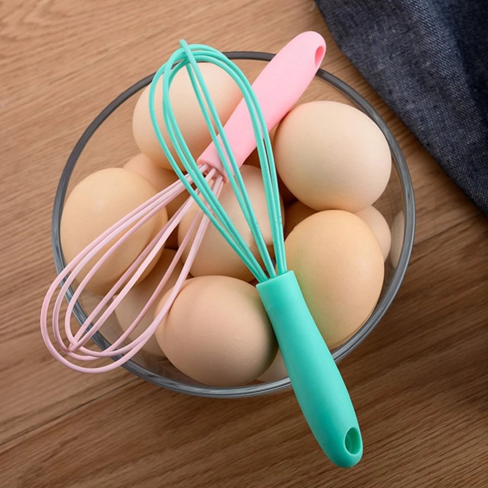 Silicone Rotary Manual Egg Beater Mixer