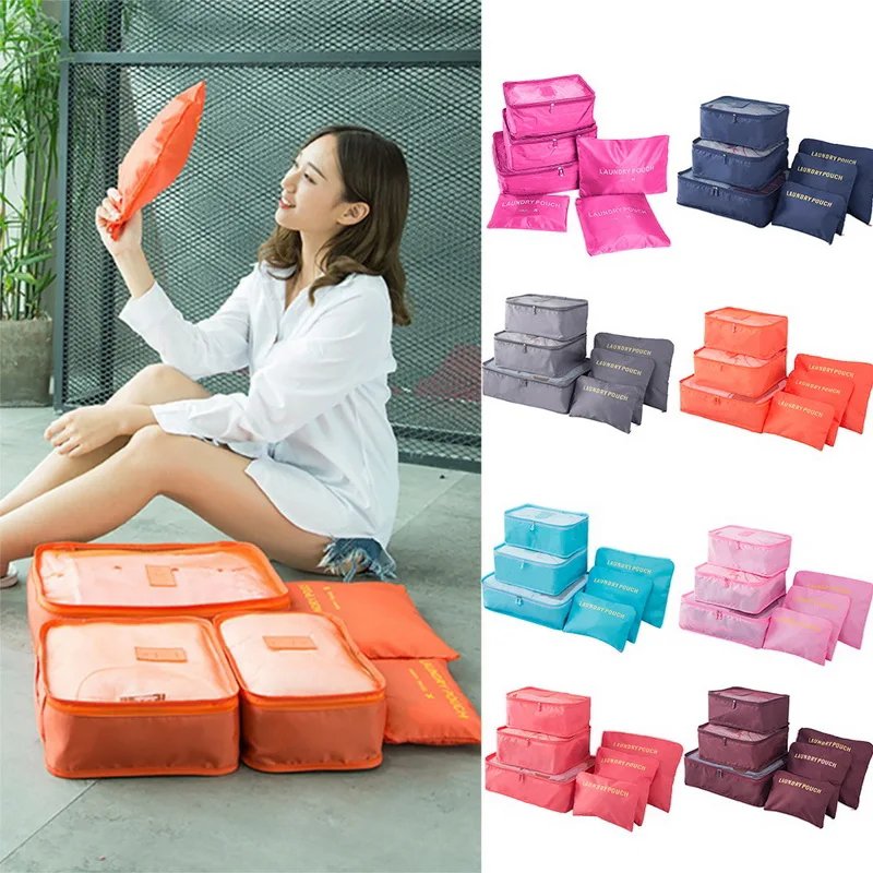 6 Pcs Portable Travel Storage Bags