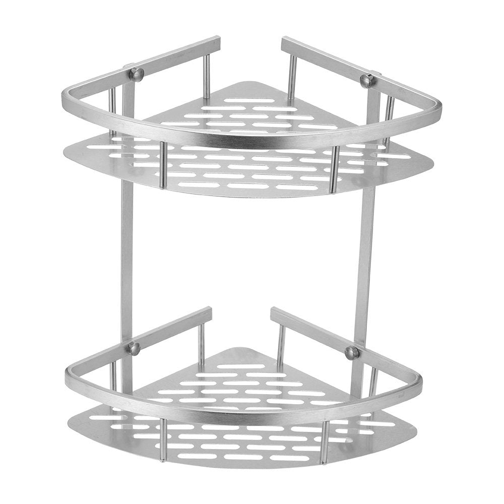 2 Layers Aluminum Bathroom Shelf (Premium Quality)