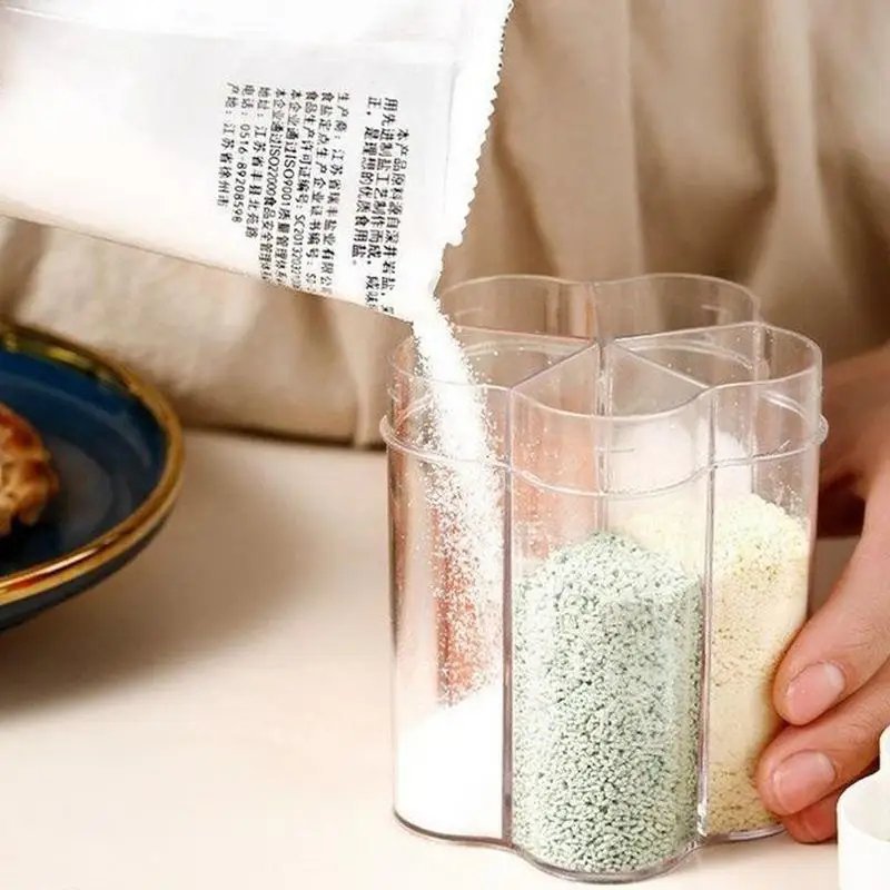 5 In 1 Transparent Seasoning Spice Box