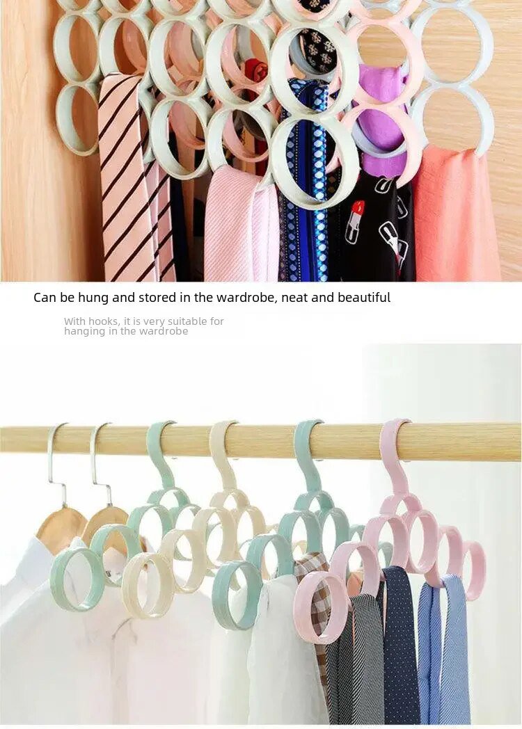15 Circle Brief Multipurpose Scarf Organizer