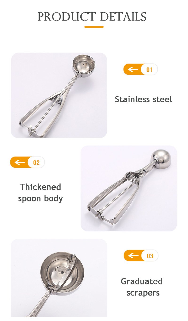 Stainless Steel Ice Cream Spoon