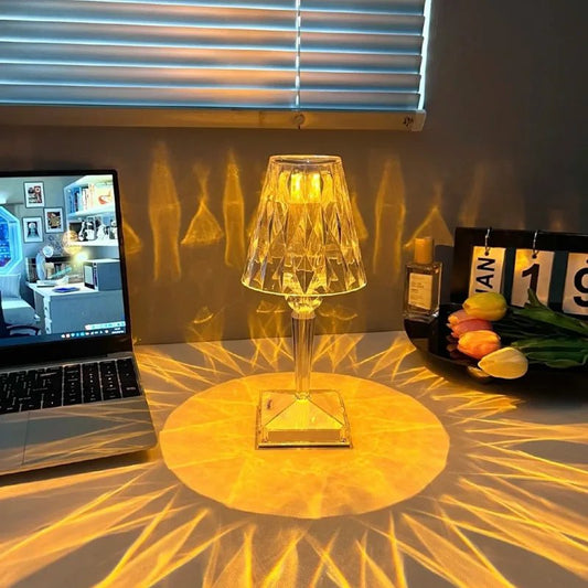 Multicolor Diamond Acrylic Table Lamp