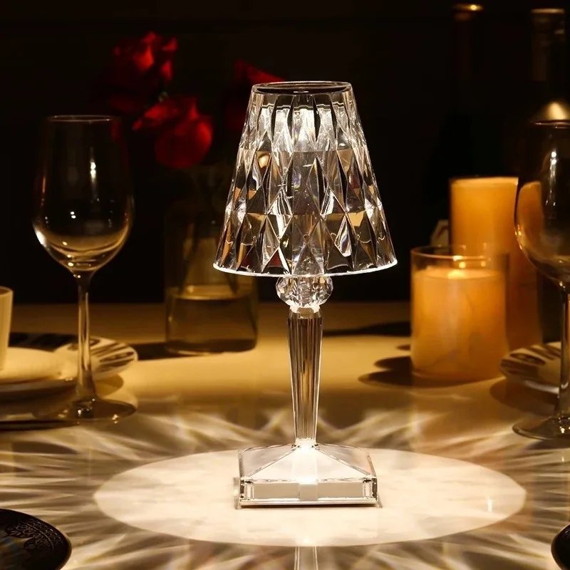 Multicolor Diamond Acrylic Table Lamp