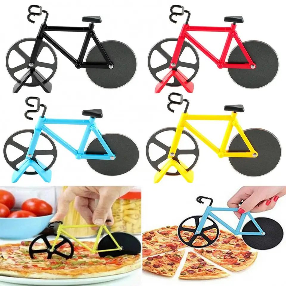 Creative Bicycle Roller Pizza Knife