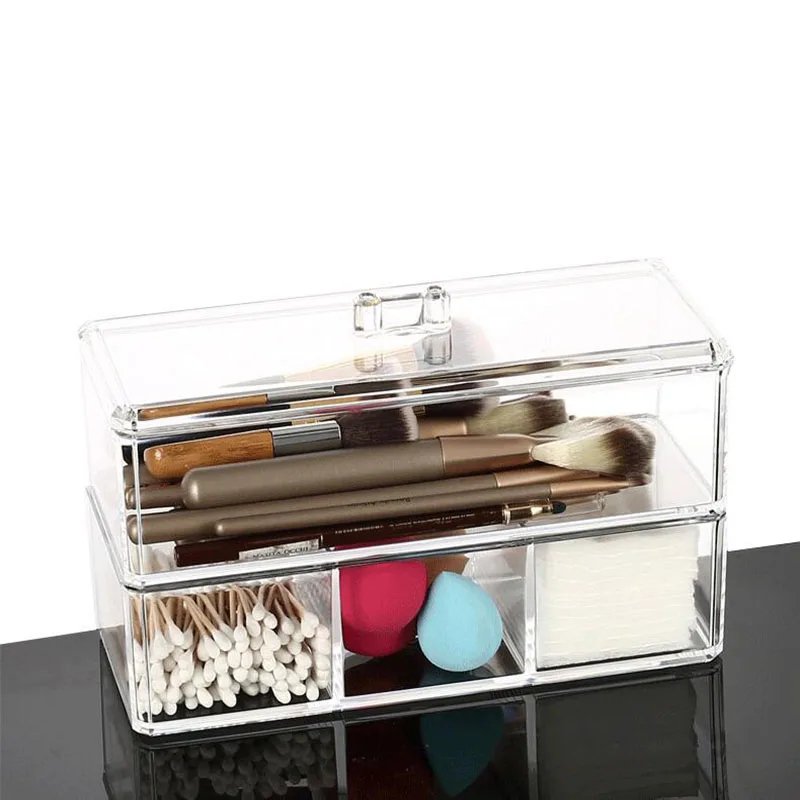 Double Layers Acrylic Make-up Organizer. (Premium Quality)