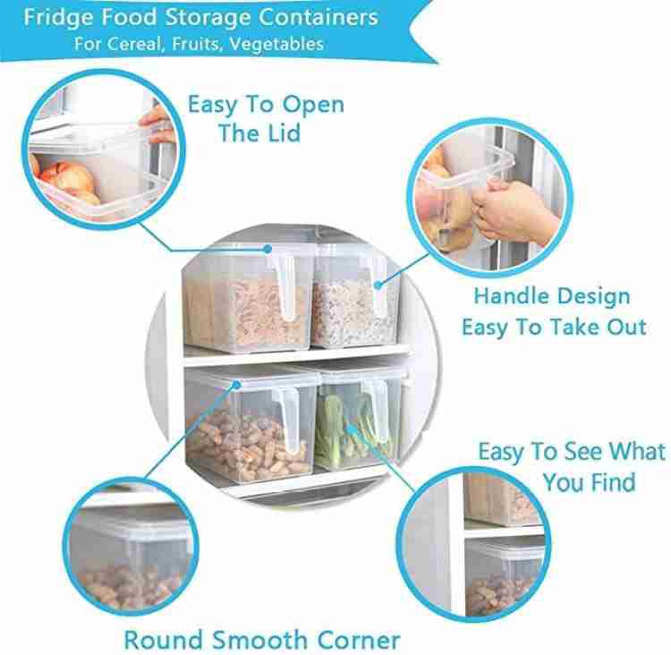 Transparent Refrigerator Storage Box With Lid 1 Pcs