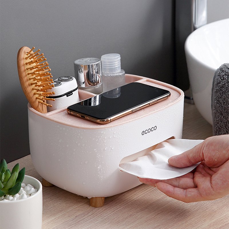 ECOCO Multipurpose Desktop Tissue Box. (Original)