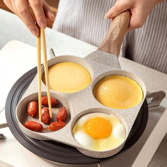 4 Hols Nonstick Frying Pan. (Premium Quality)