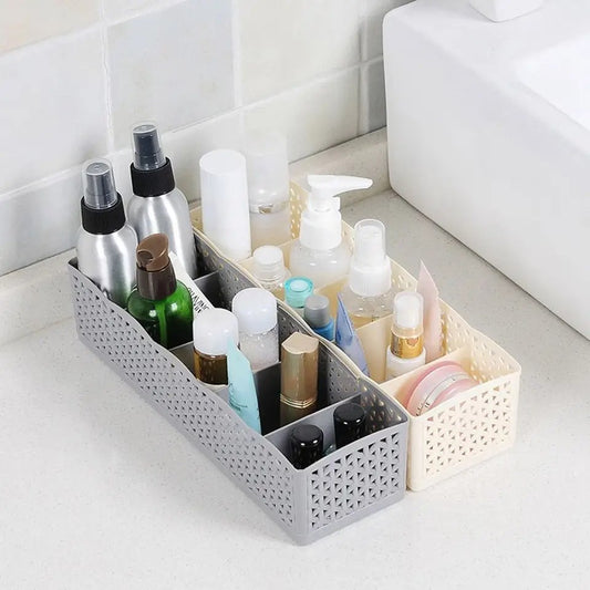 Rattan Style 5 Grids Multipurpose Organizer. (Good Quality)