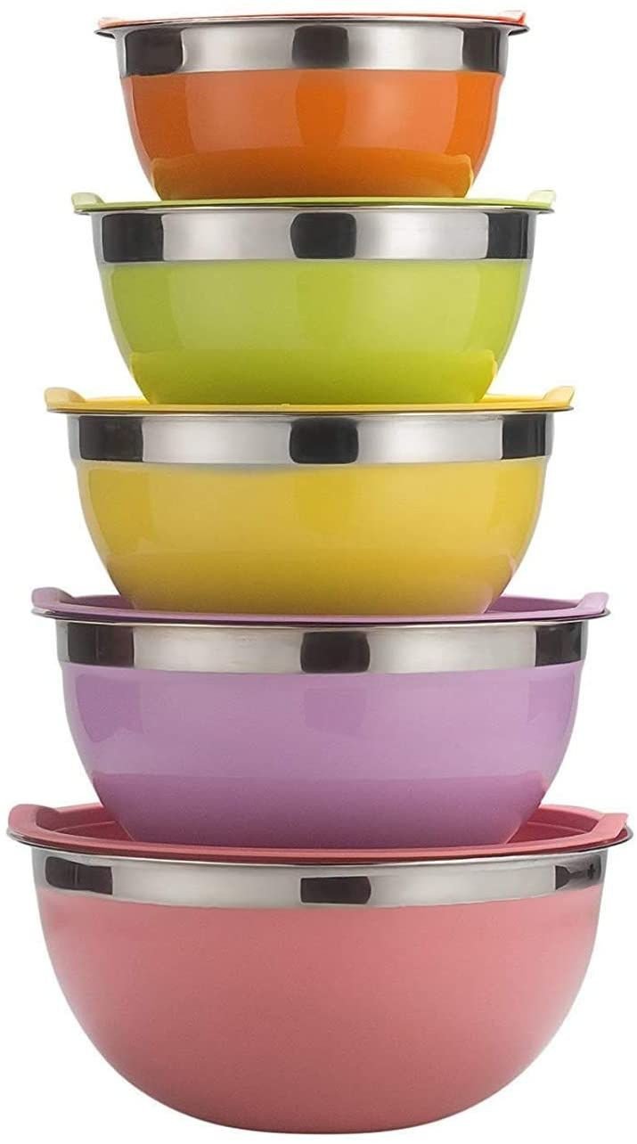 5 Pcs Stainless Steel Bowl Set. (Best Quality)