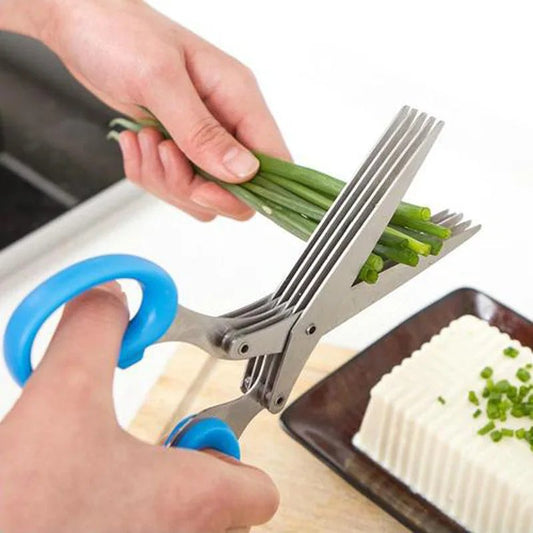 5 Layers Multifunction Kitchen Scissors