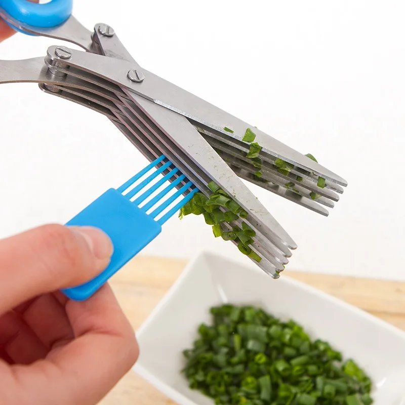 5 Layers Multifunction Kitchen Scissors