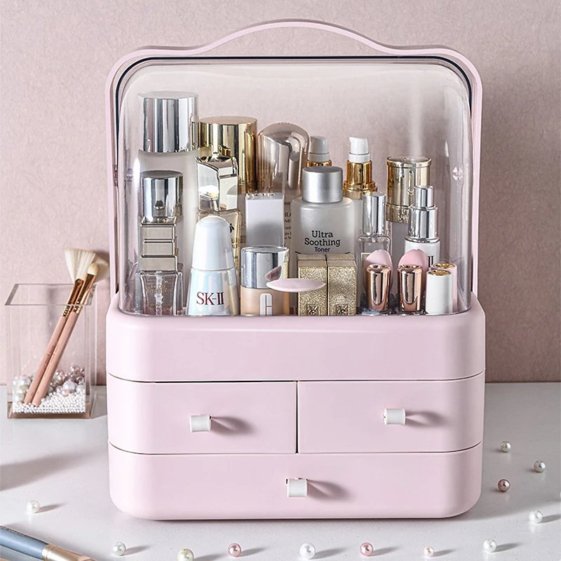 Large Capacity Luxury Waterproof Dust Proof Make-up Organizer