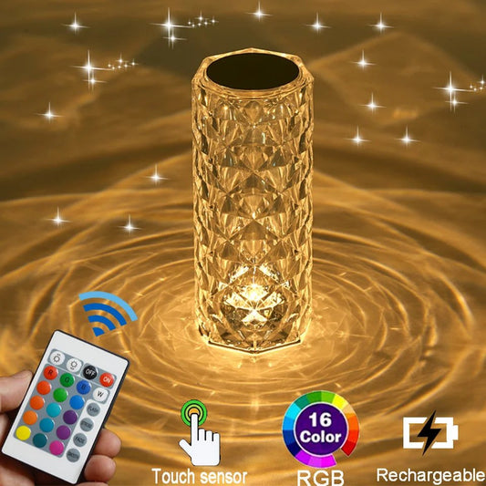 16 Color Crystal Table Lamp