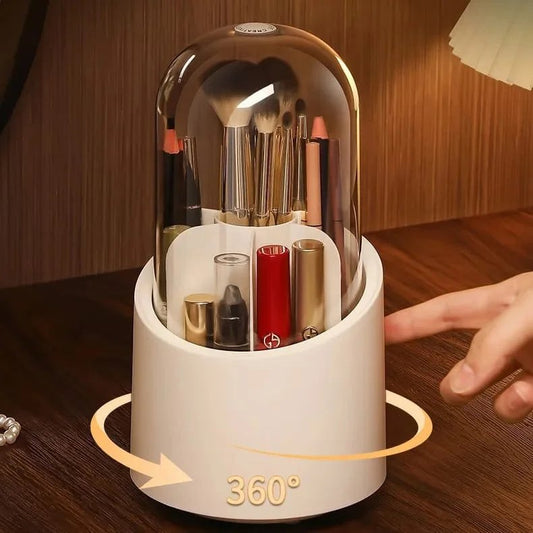 Rotating Makeup Brush Storage Box