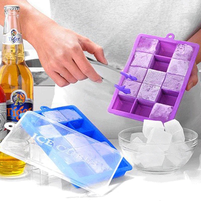 Silicone 15-grid Cube With Lid