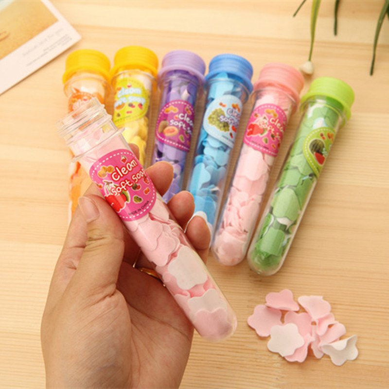 1 Bottle Portable Flower Paper Soap