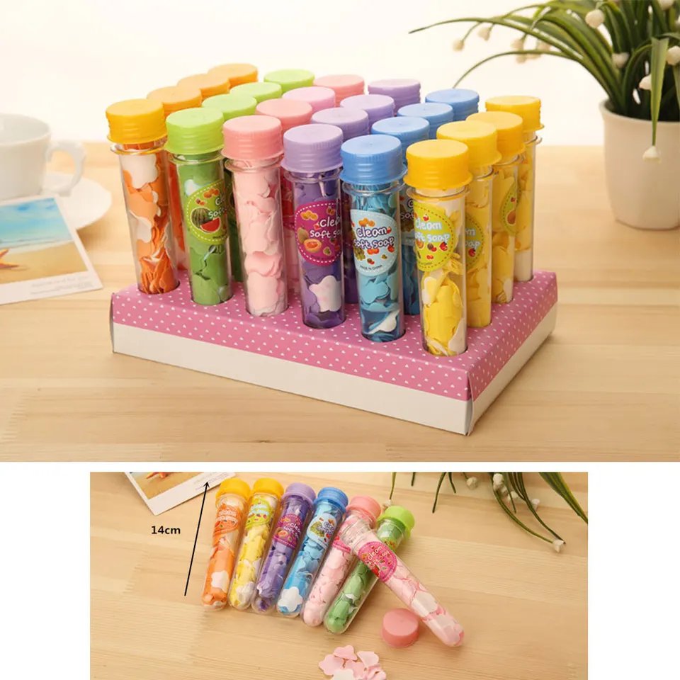 1 Bottle Portable Flower Paper Soap
