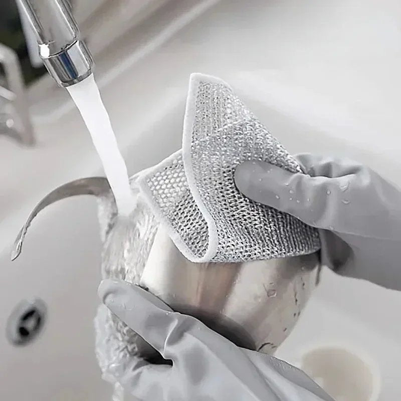 4 Pcs Non-Scratch Wire Dishcloth
