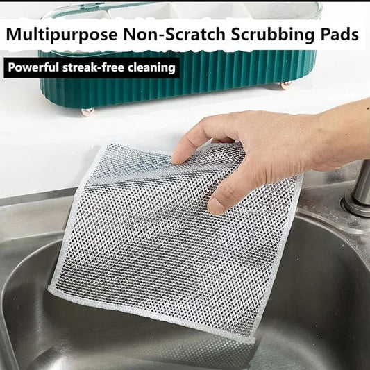 4 Pcs Non-Scratch Wire Dishcloth