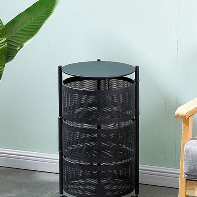 Multi-layer Movable Round Metal Rack For Fruit Vegetables (Premium Quality)