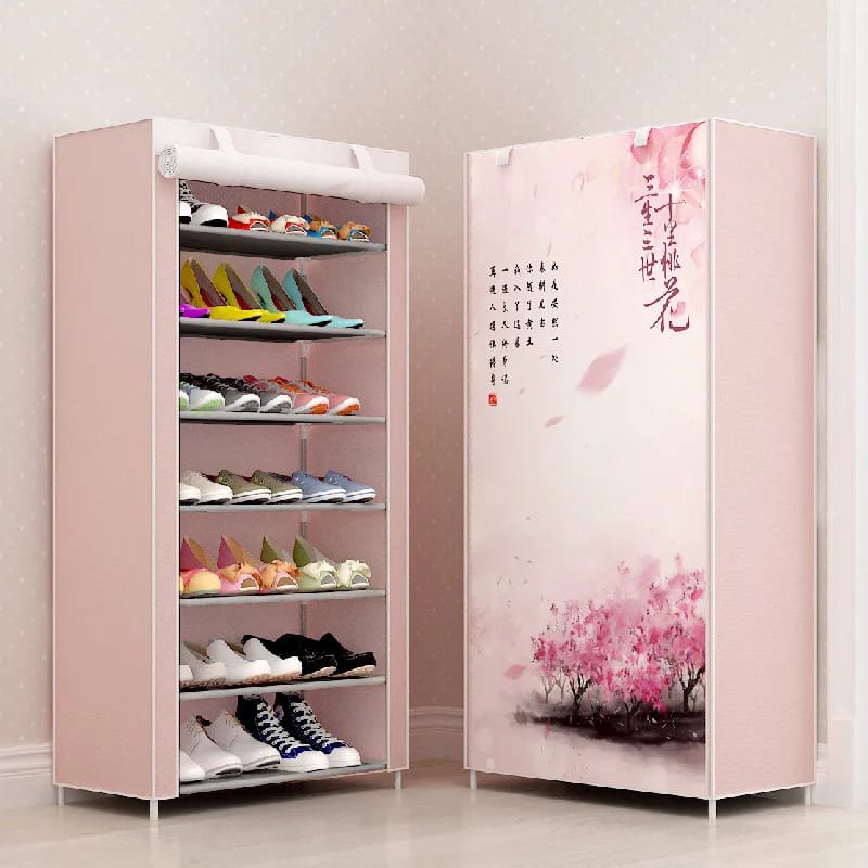 7 Layers Non-Woven Fabric Dust Proof Shoe Rack