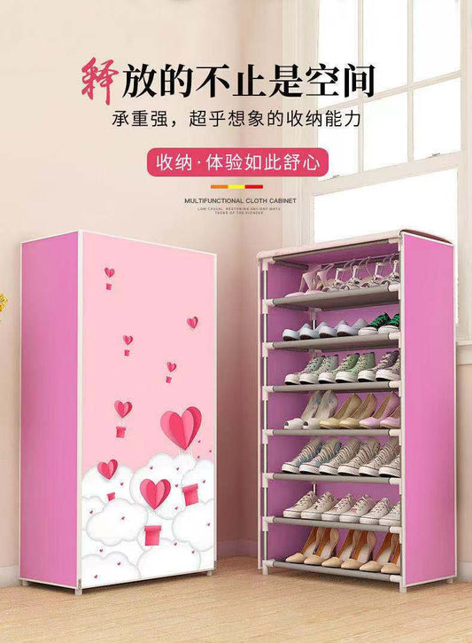 7 Layers Dust-proof Assemble Shoe Rack