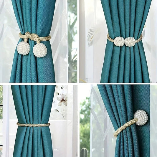 2 Pcs Magentaic Curtain Tiebacks Rope Straps