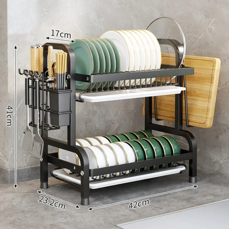 Compact Drainer Kitchen Rack With Tray. (Premium Quality)