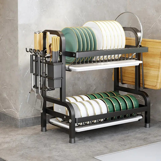 Compact Drainer Kitchen Rack With Tray. (Premium Quality)