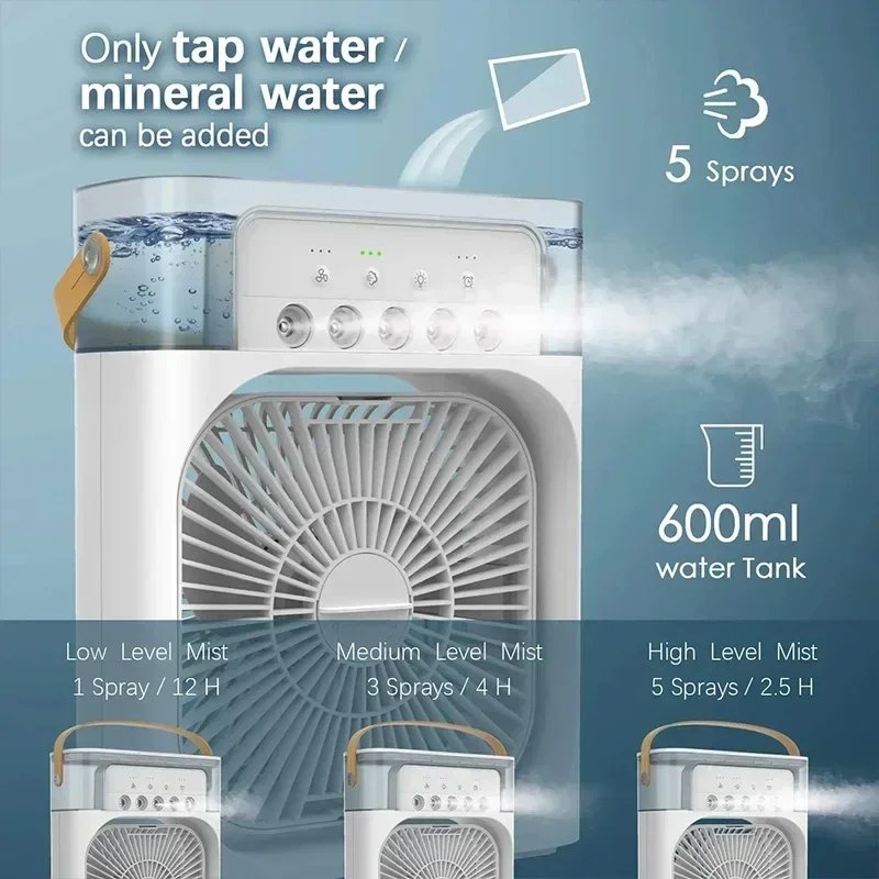 Multi function Water Spray Mist Fan