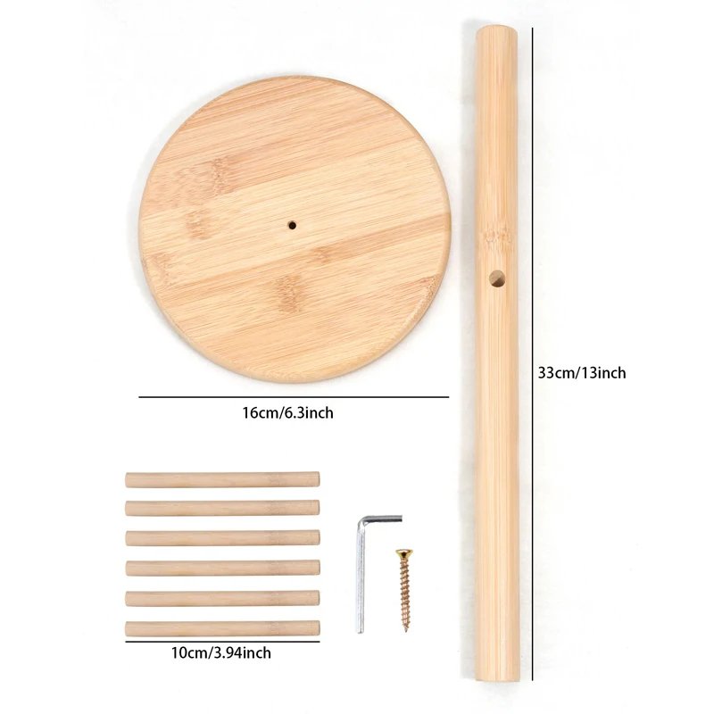 Wooden Mug Hanging Display Rack