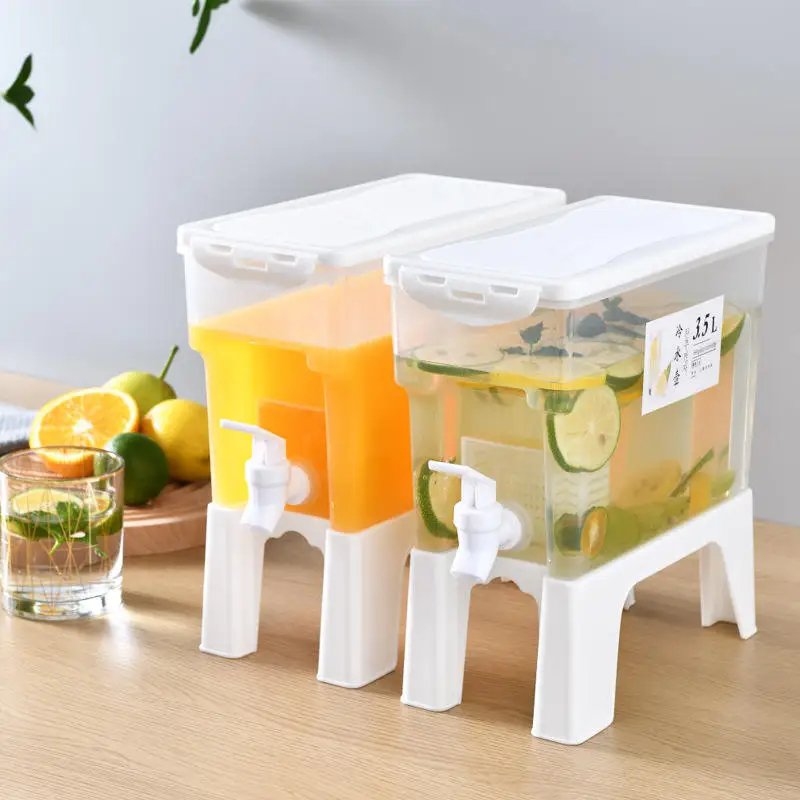 Plastic Cool Drink Water Bucket With Stand, 3.5L Large Capacity