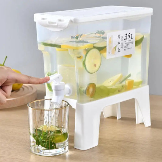 Plastic Cool Drink Water Bucket With Stand, 3.5L Large Capacity