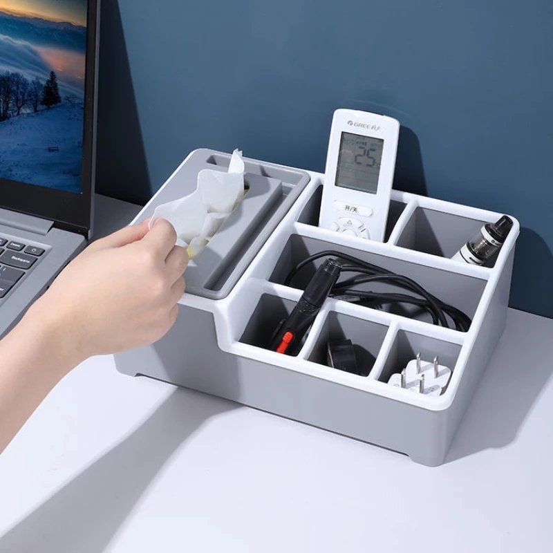 Multifunctional Desktop Tissue Holder
