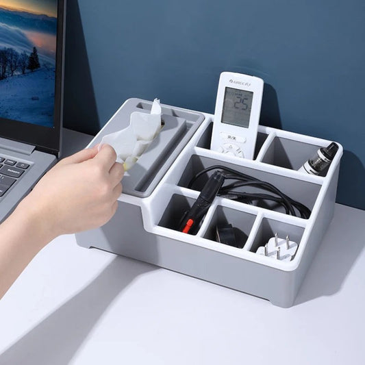 Multifunctional Desktop Tissue Holder