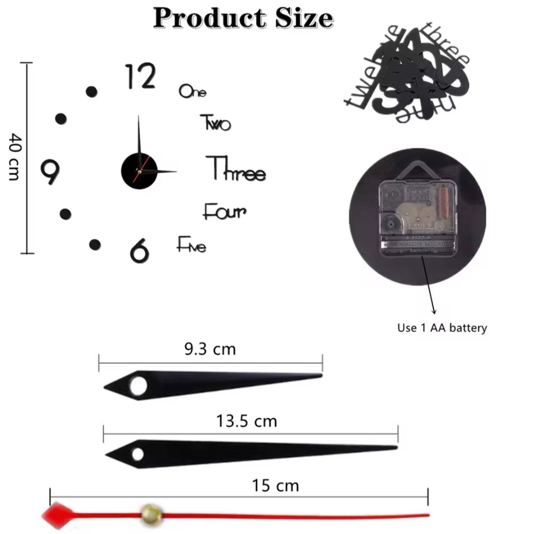 DIY 3D Wall Clock