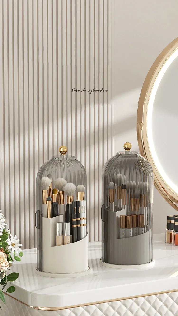 Rotary Cosmetics Brush Storage Box