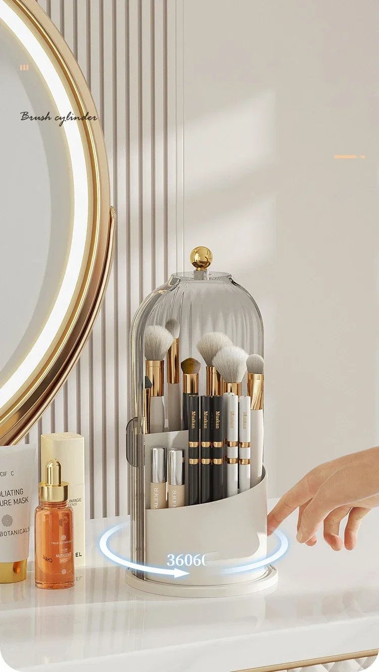 Rotary Cosmetics Brush Storage Box