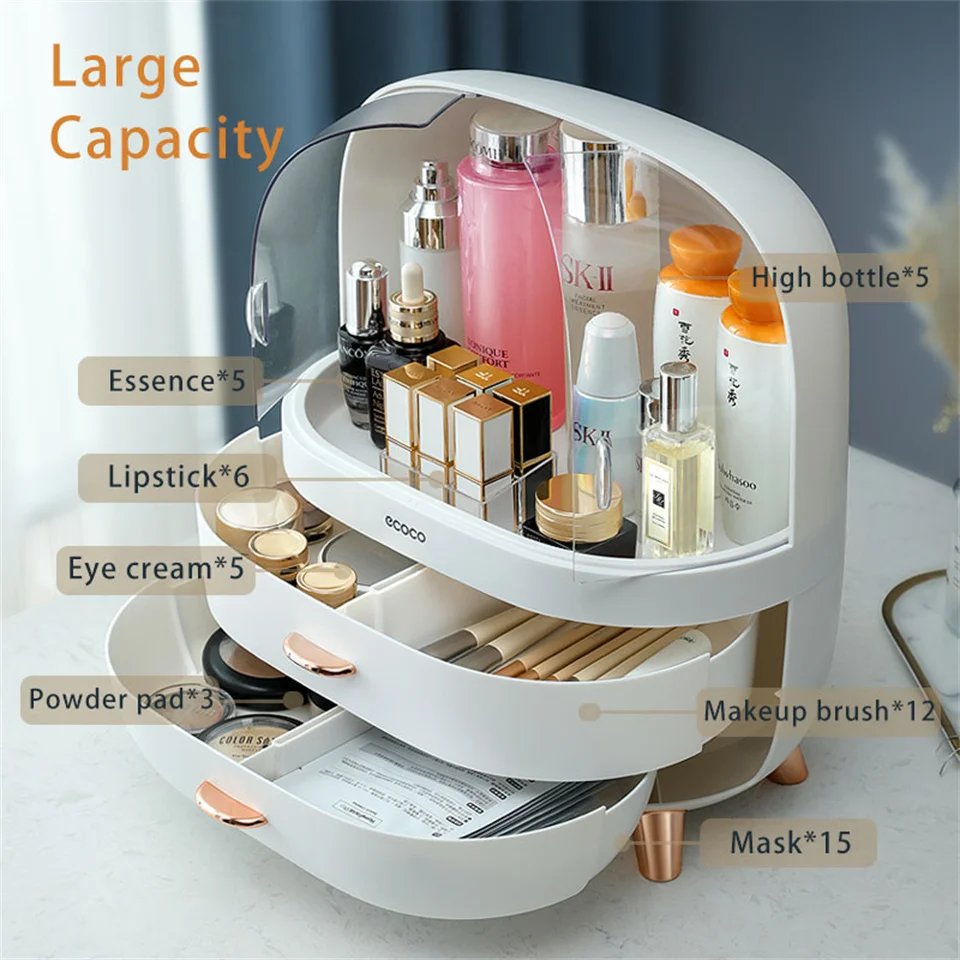 ECOCO Desktop Cosmetics Organizer (Premium Quality)