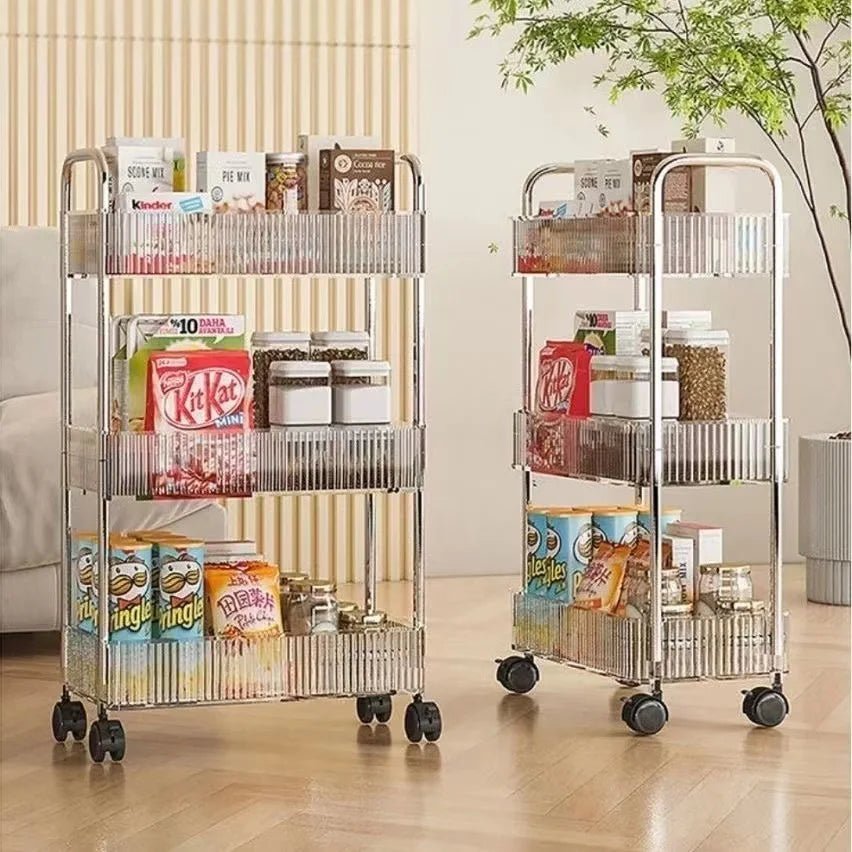 3 Tier Acrylic Utility Storage Trolley
