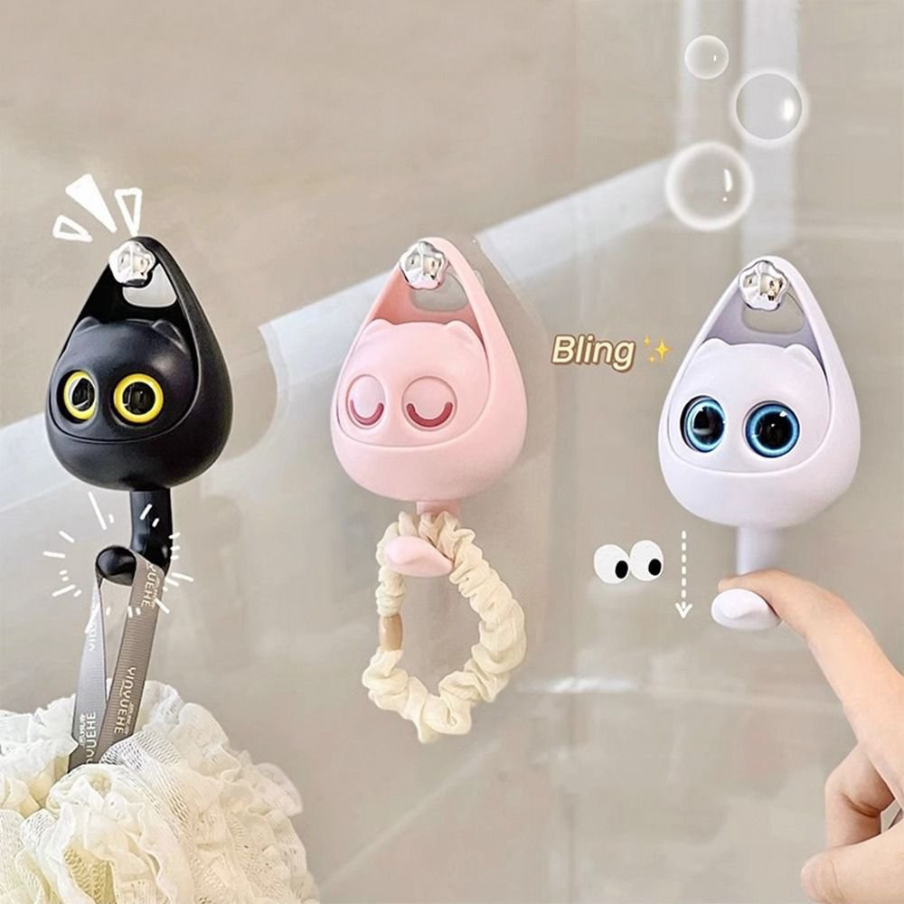 (Pack Of 2) Creative Cute Wink Cat Hooks