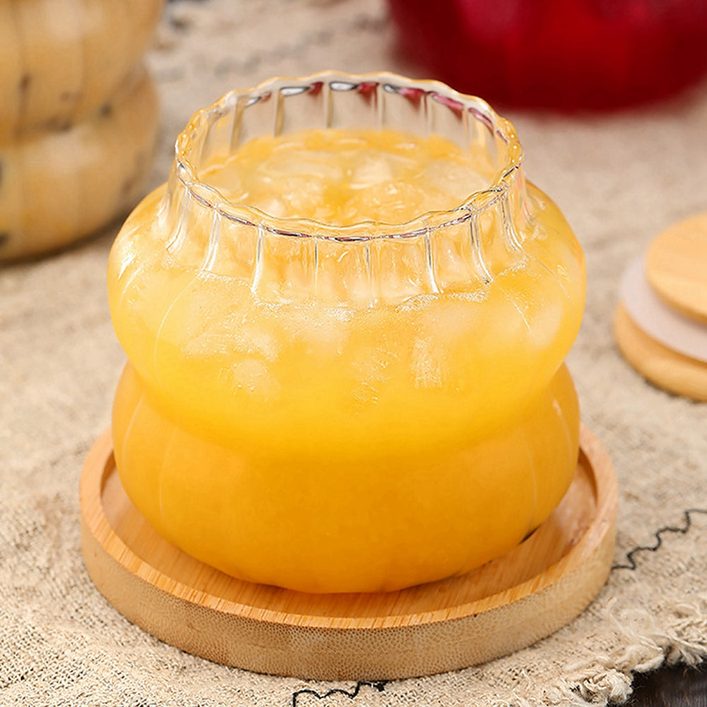 Juice Cup with wooden lid & Straw