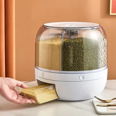 Cereals Rice Container 360° Rotating (Premium Quality)