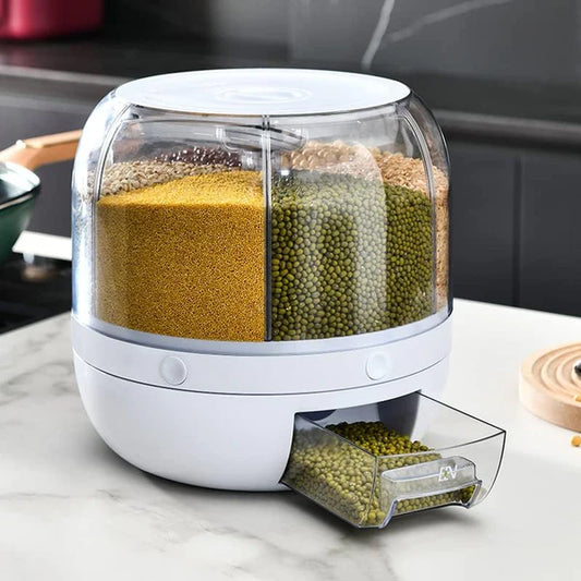 Cereals Rice Container 360° Rotating (Premium Quality)