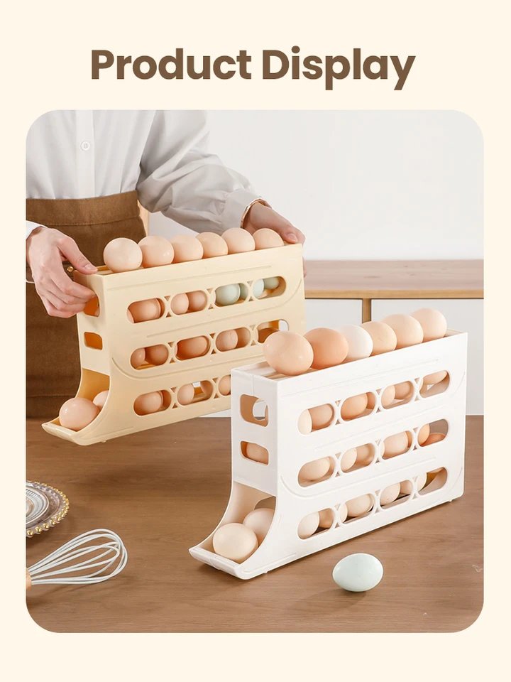 4 Layers Rolling Egg Rack