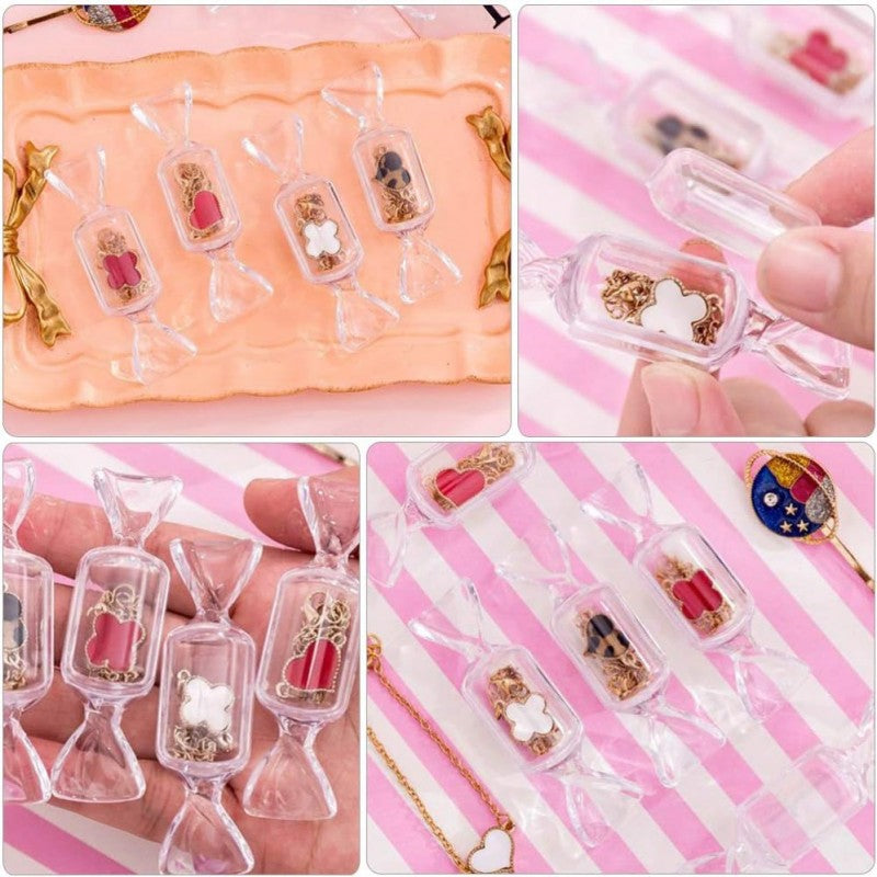 5 Pcs Mini Acrylic Candy Jewelry Box