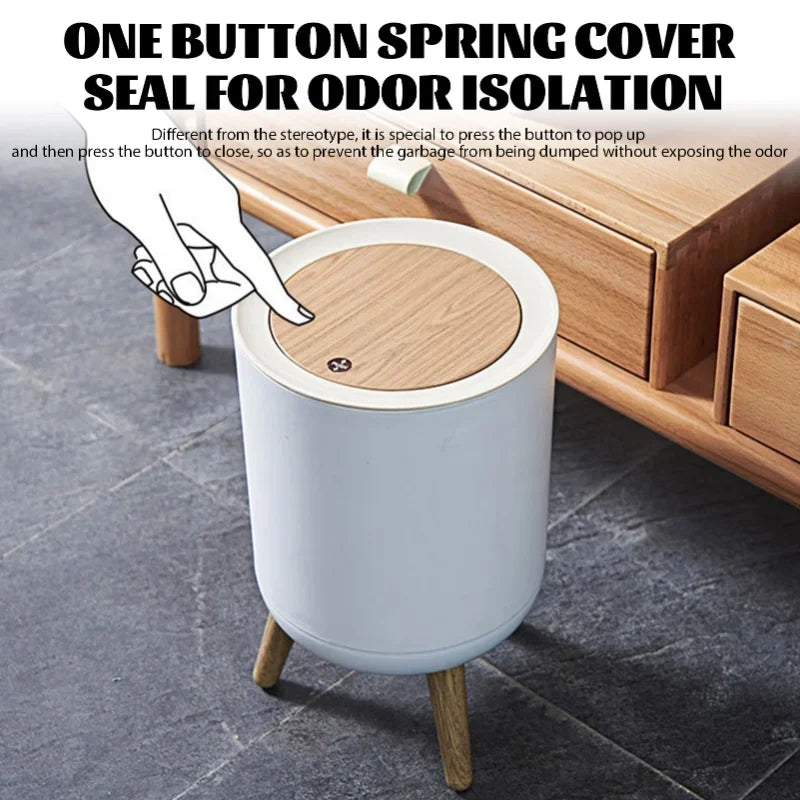 High Foot Press Dustbin Trash Can with Lid. (Premium Quality)