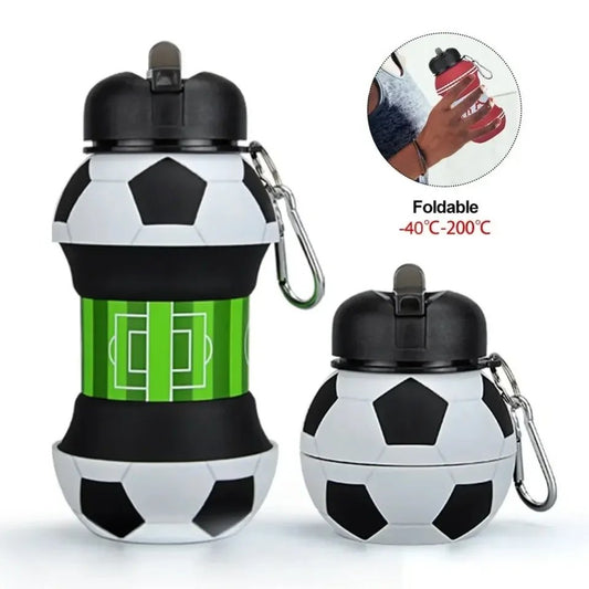 Foldable Silicon Football Bottle